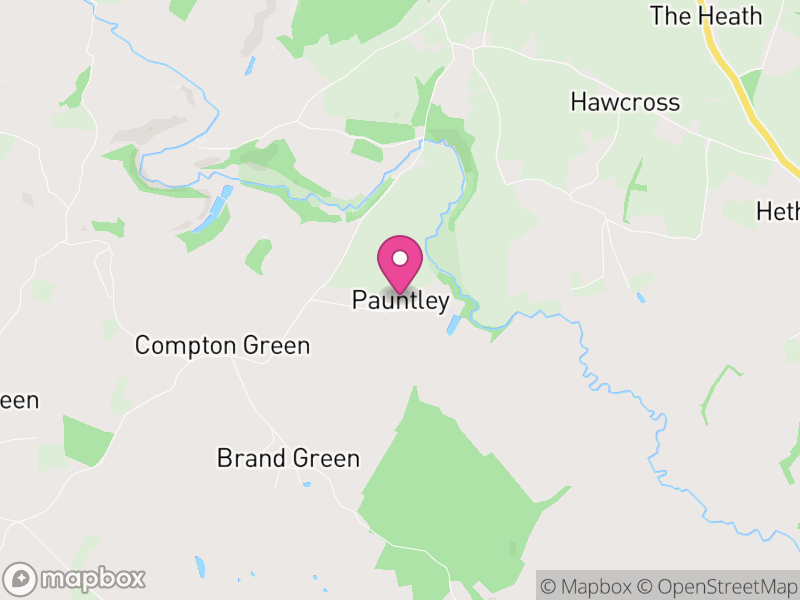 Map of Pauntley, Forest of Dean