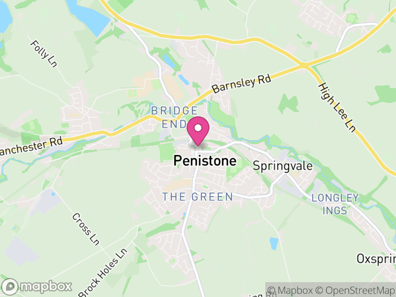 Map of Penistone, Barnsley