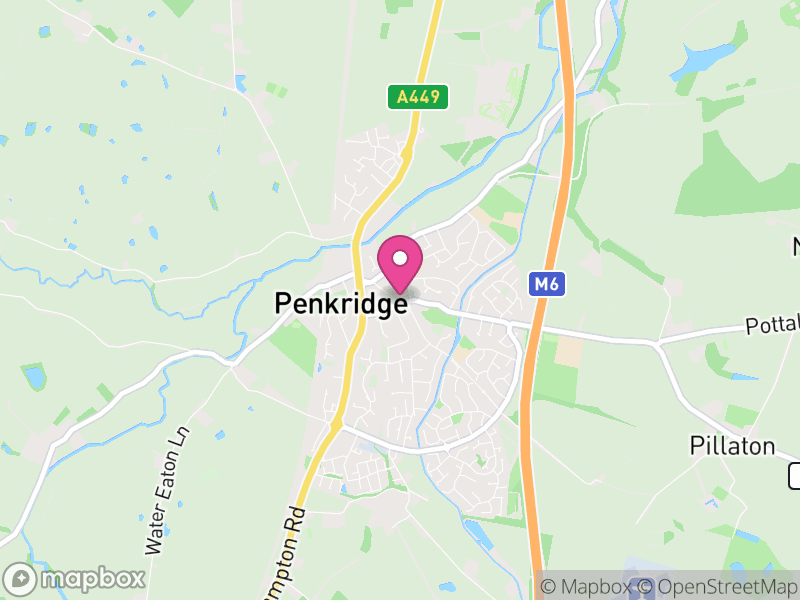 Map of Penkridge, South Staffordshire