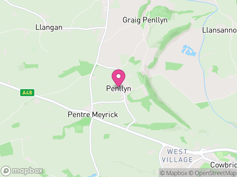 Map of Penllyn, Vale of Glamorgan