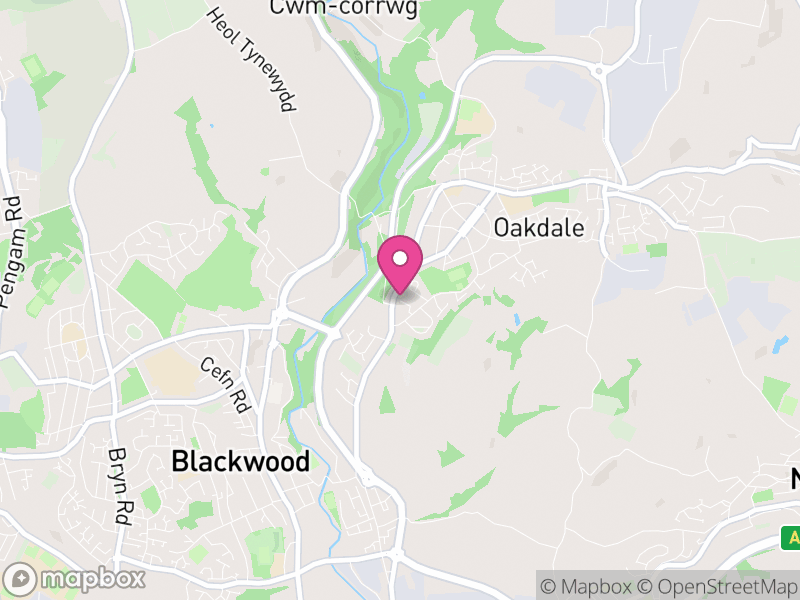 Map of Penmaen, Caerphilly