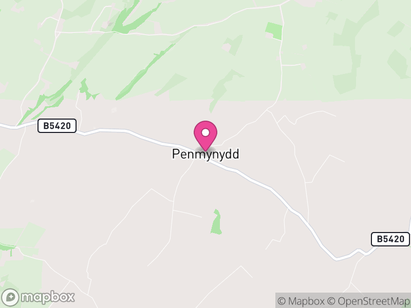 Map of Penmynydd, Ynys Môn / Isle of Anglesey