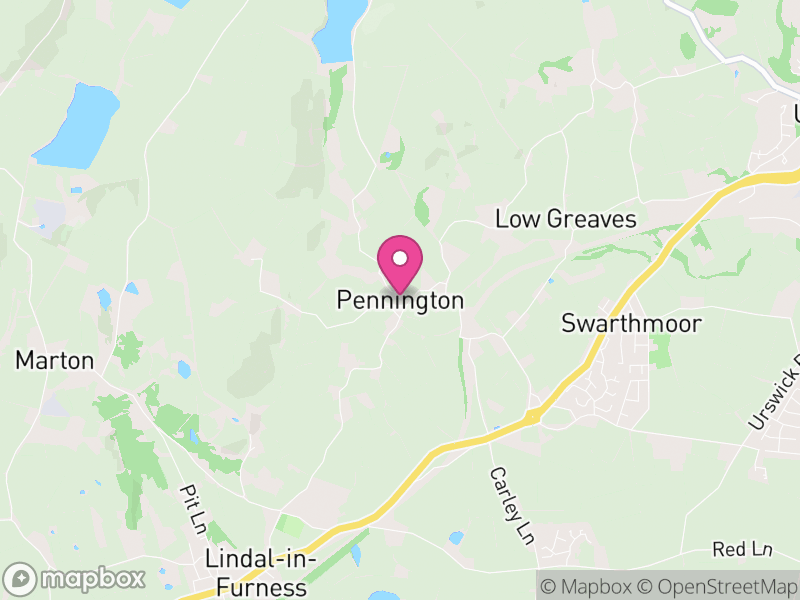 Map of Pennington, Westmorland and Furness