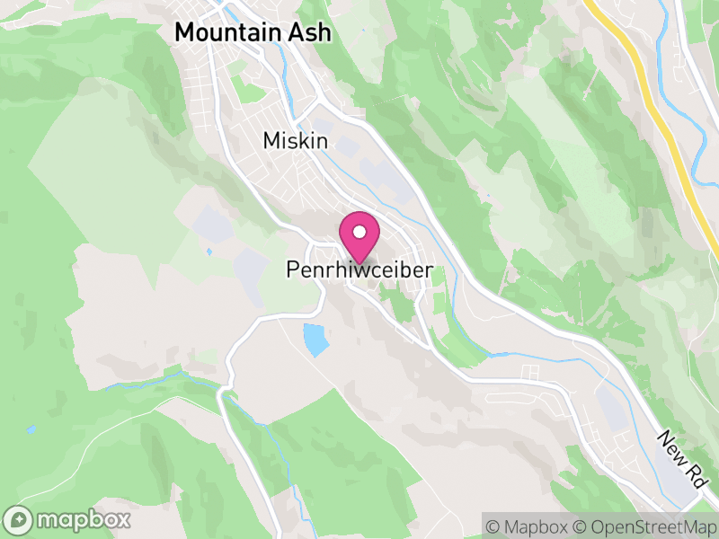 Map of Penrhiwceiber, Rhondda Cynon Taf