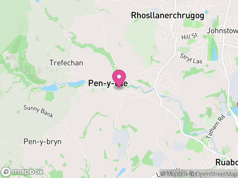Map of Penycae, Wrexham
