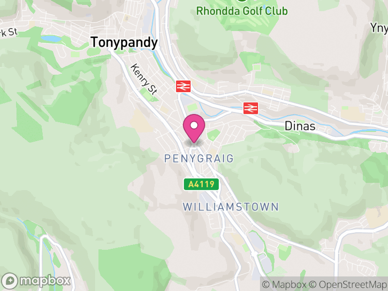 Map of Penygraig