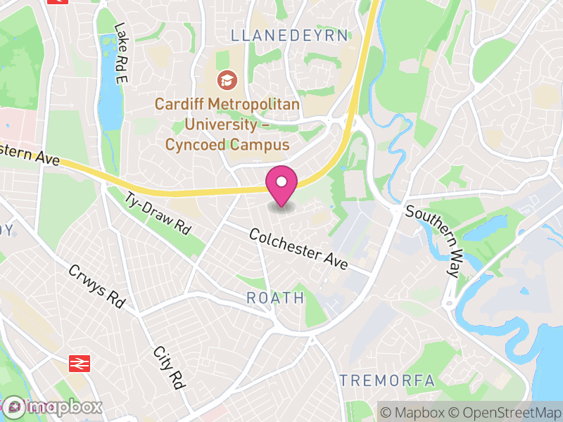 Map of Penylan, Cardiff
