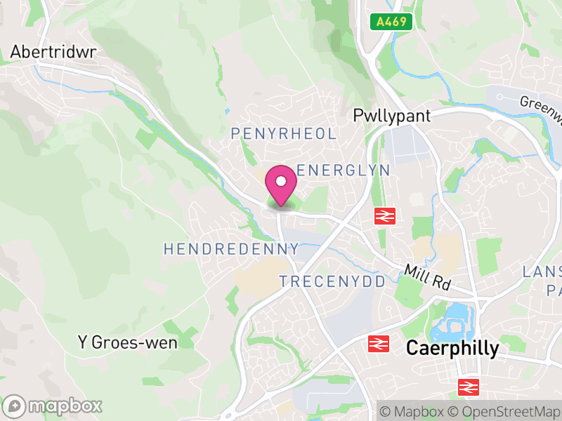 Map of Penyrheol Trecenydd & Energlyn, Caerphilly