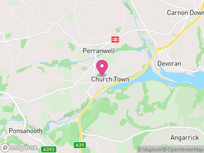 Map of Perranarworthal, Cornwall