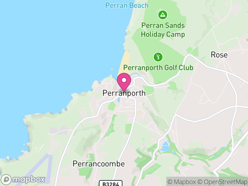 Map of Perranzabuloe, Cornwall