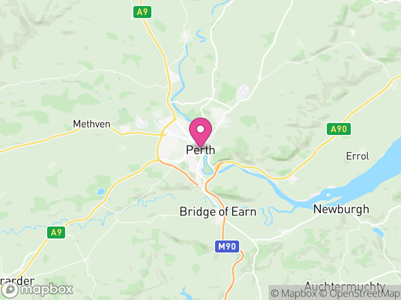 Map of Perth and Kinross, Scotland