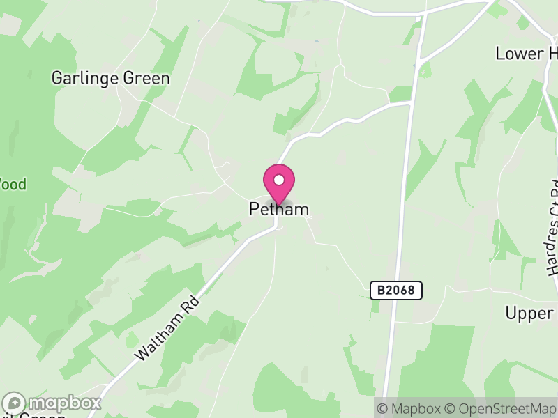 Map of Petham, Canterbury