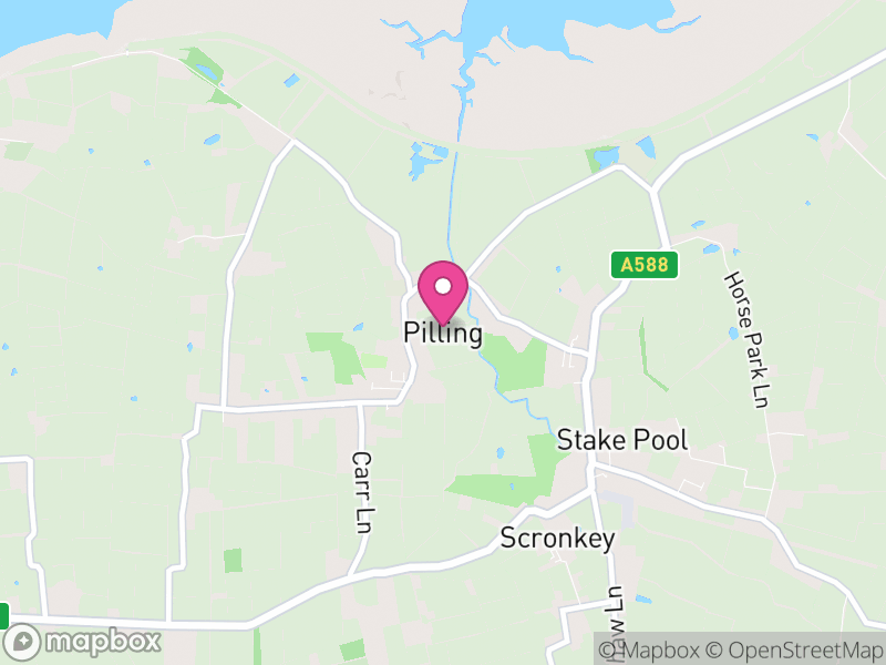 Map of Pilling, Wyre