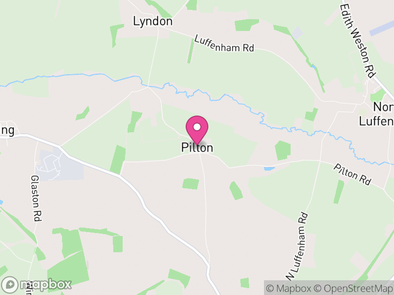 Map of Pilton, Rutland