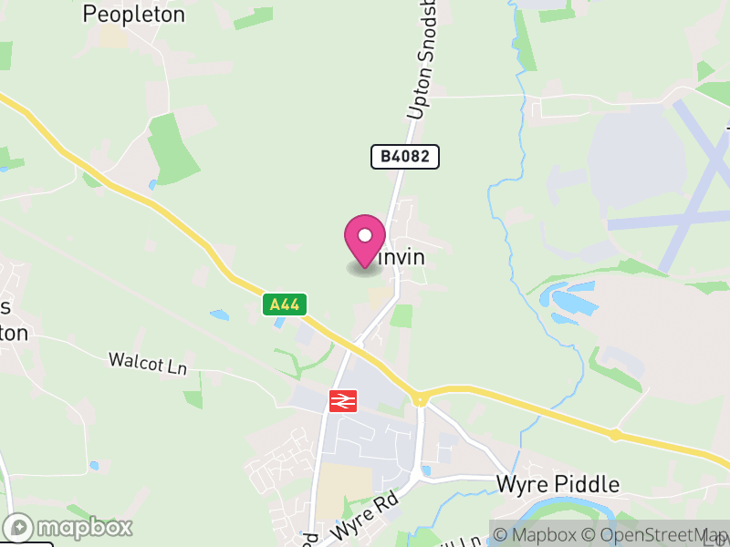 Map of Pinvin, Wychavon