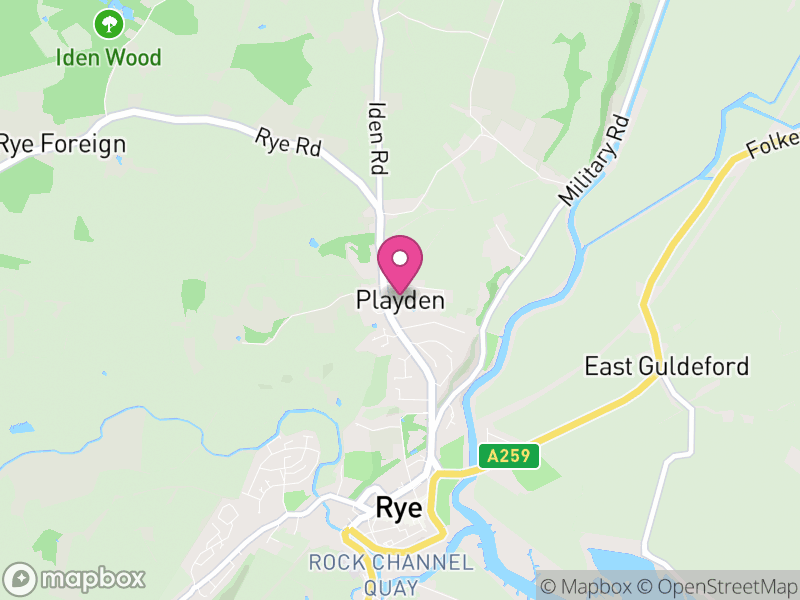 Map of Playden, Rother