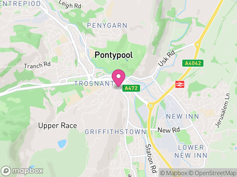 Map of Pontypool