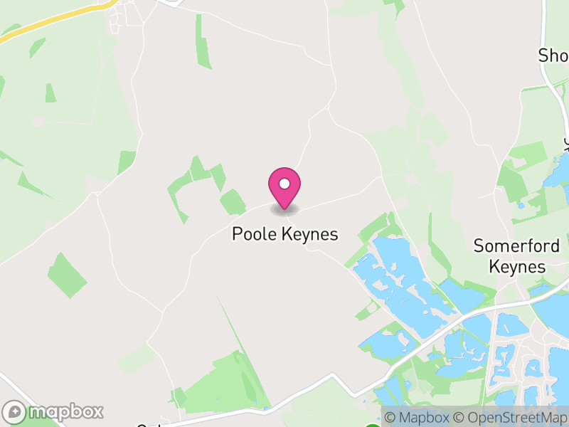 Map of Poole Keynes, Cotswold