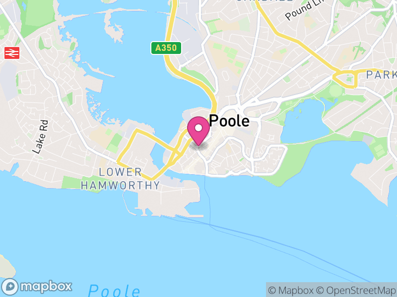 Map of Poole, Bournemouth