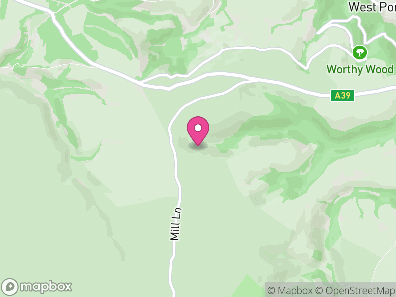 Map of Porlock, Somerset