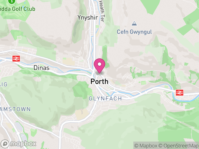 Map of Porth, Rhondda Cynon Taf