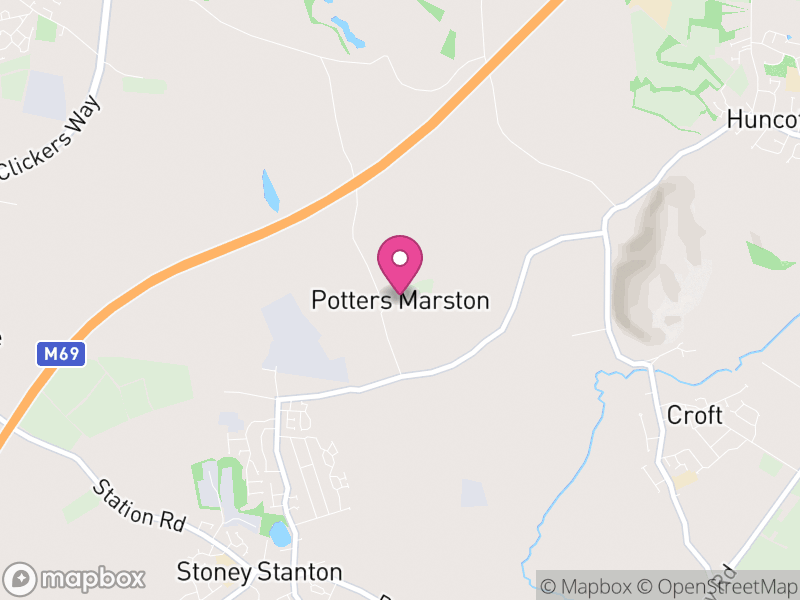 Map of Potters Marston, Blaby
