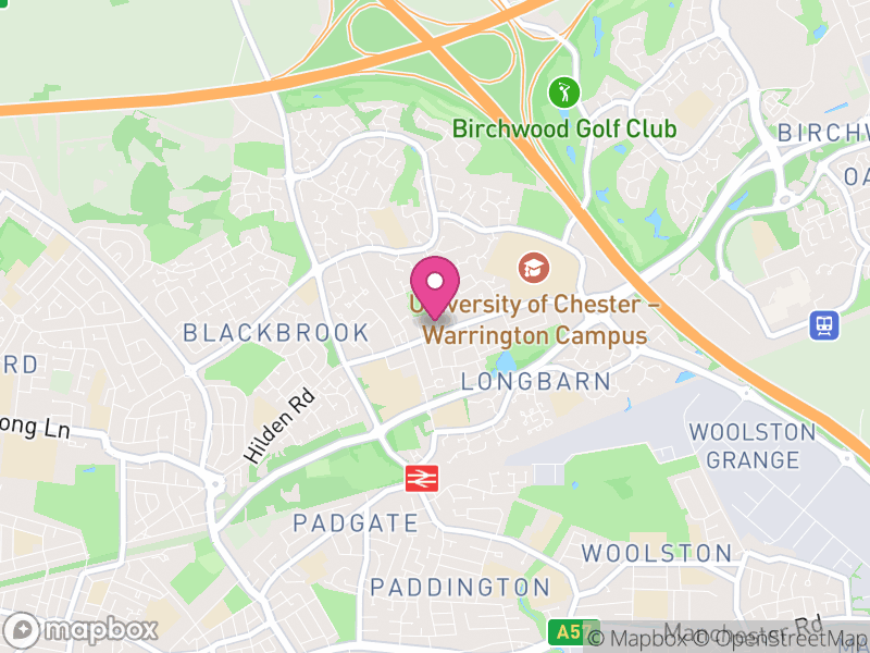 Map of Poulton-with-Fearnhead, Warrington