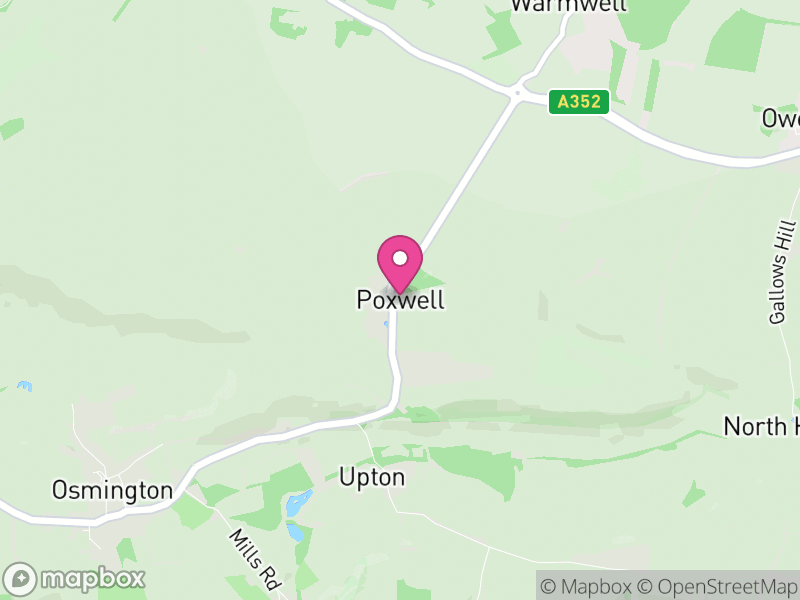 Map of Poxwell, Dorset