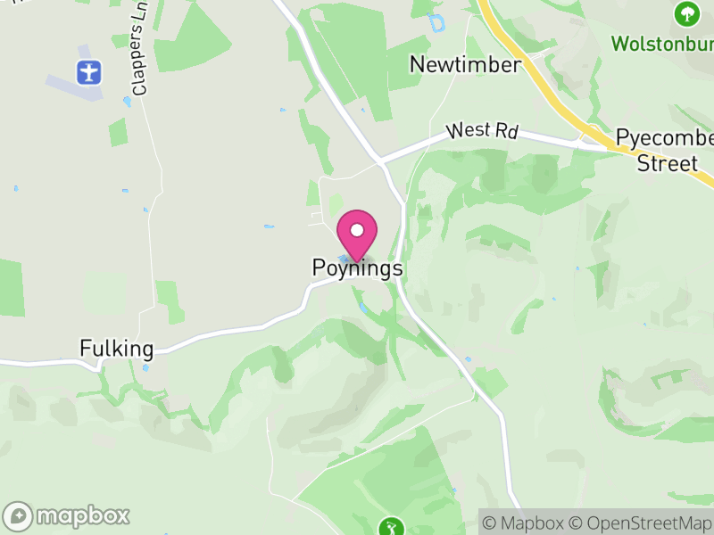 Map of Poynings, Mid Sussex