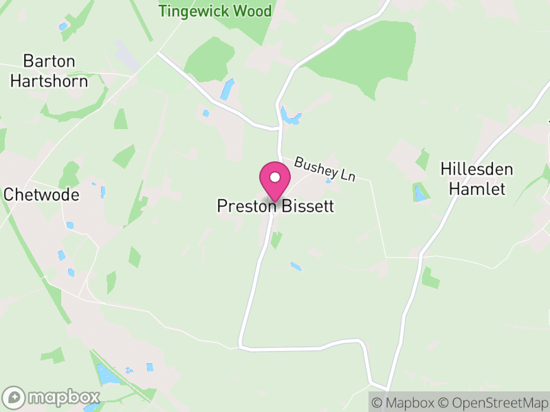 Map of Preston Bissett, Buckinghamshire