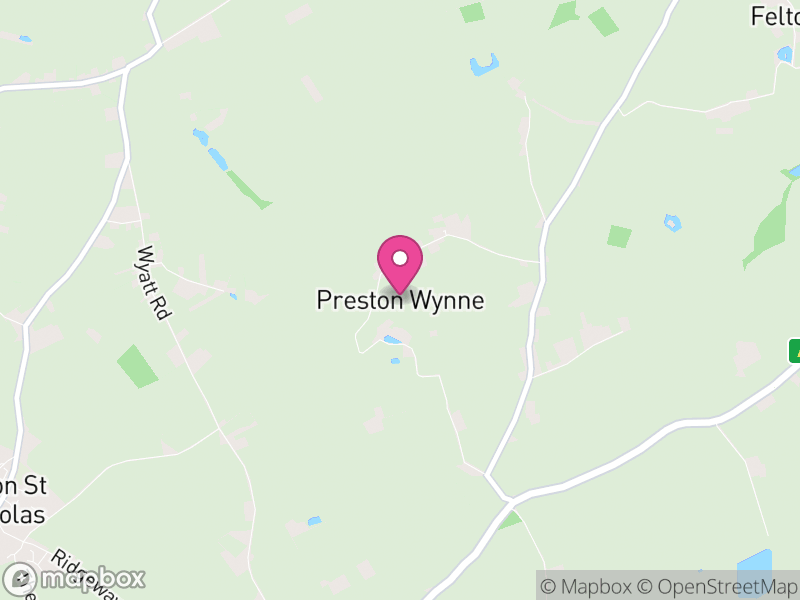 Map of Preston Wynne, Herefordshire