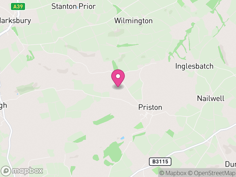 Map of Priston, Bath and North East Somerset