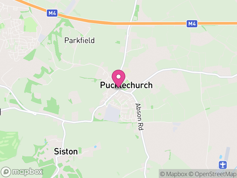 Map of Pucklechurch, South Gloucestershire