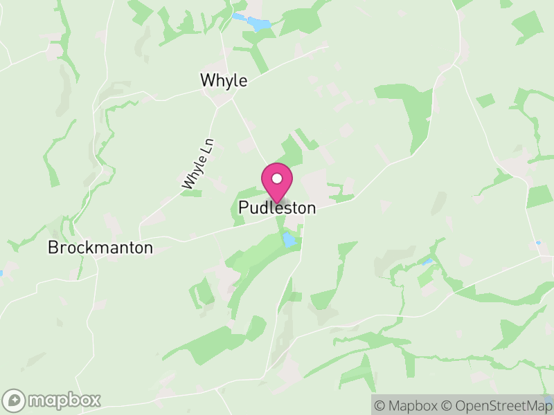 Map of Pudlestone, Herefordshire