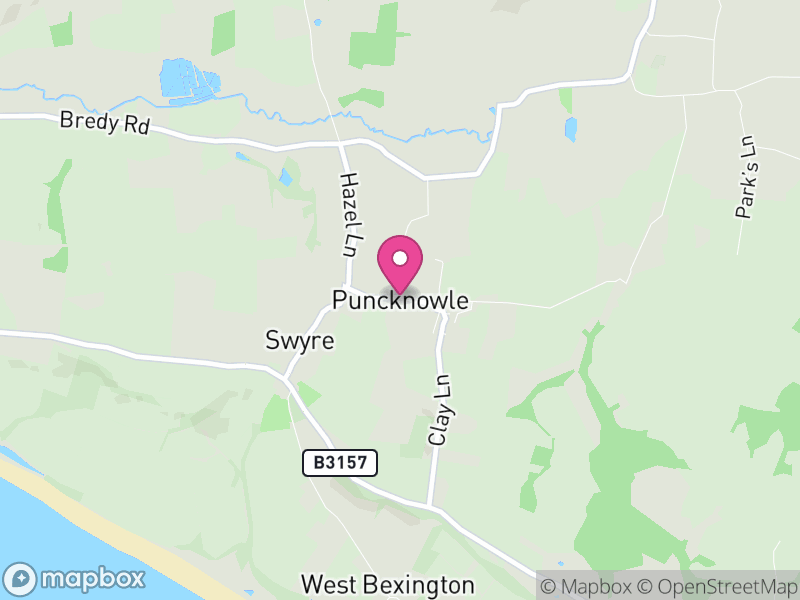 Map of Puncknowle, Dorset