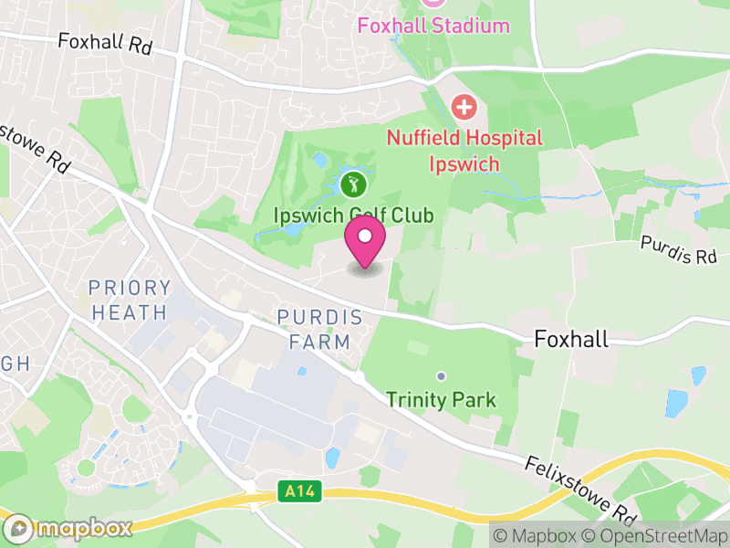 Map of Purdis Farm, East Suffolk