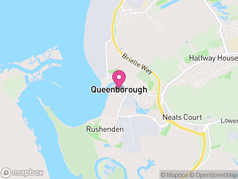 Map of Queenborough, Swale