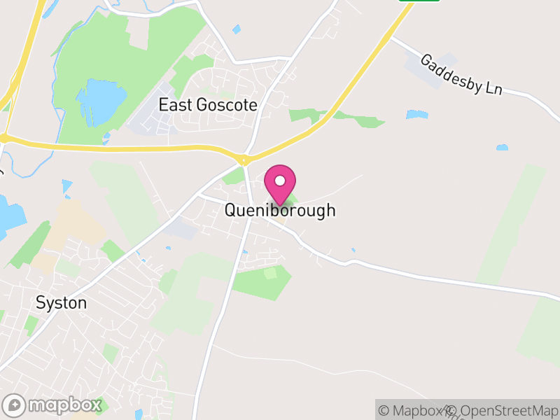 Map of Queniborough, Charnwood