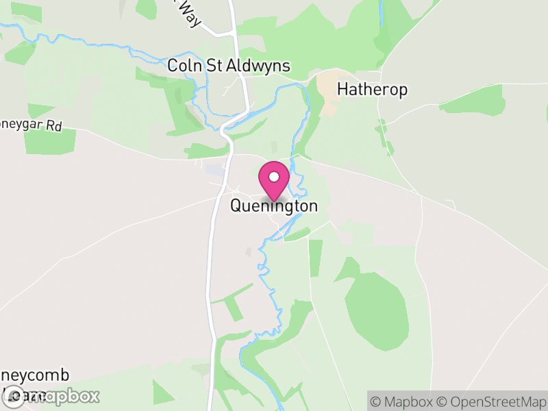 Map of Quenington, Cotswold