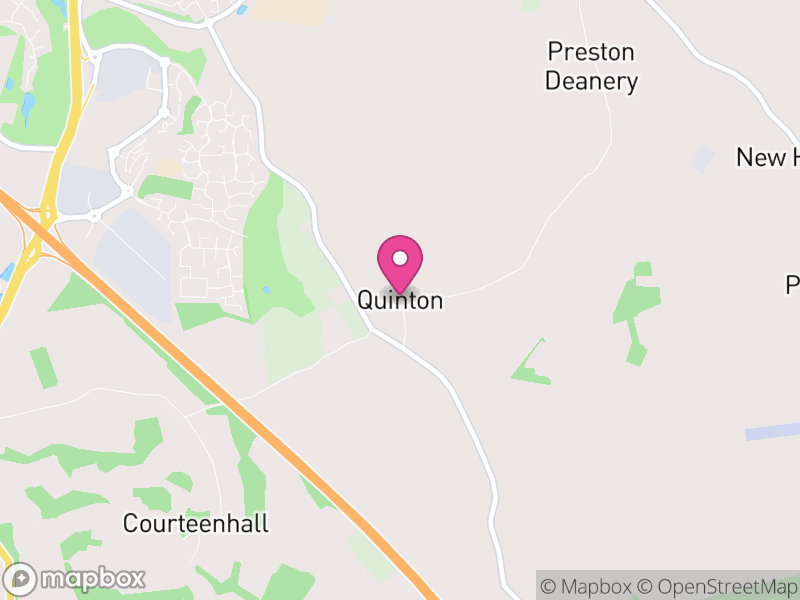 Map of Quinton, West Northamptonshire
