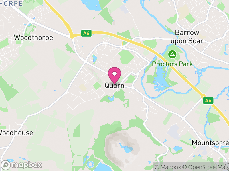 Map of Quorndon, Charnwood