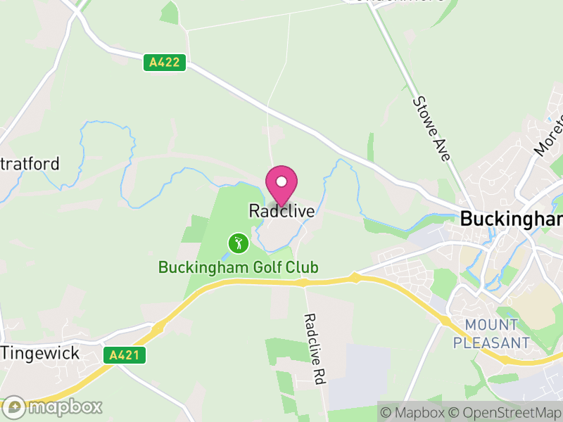 Map of Radclive-cum-Chackmore, Buckinghamshire