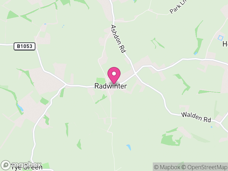 Map of Radwinter, Uttlesford