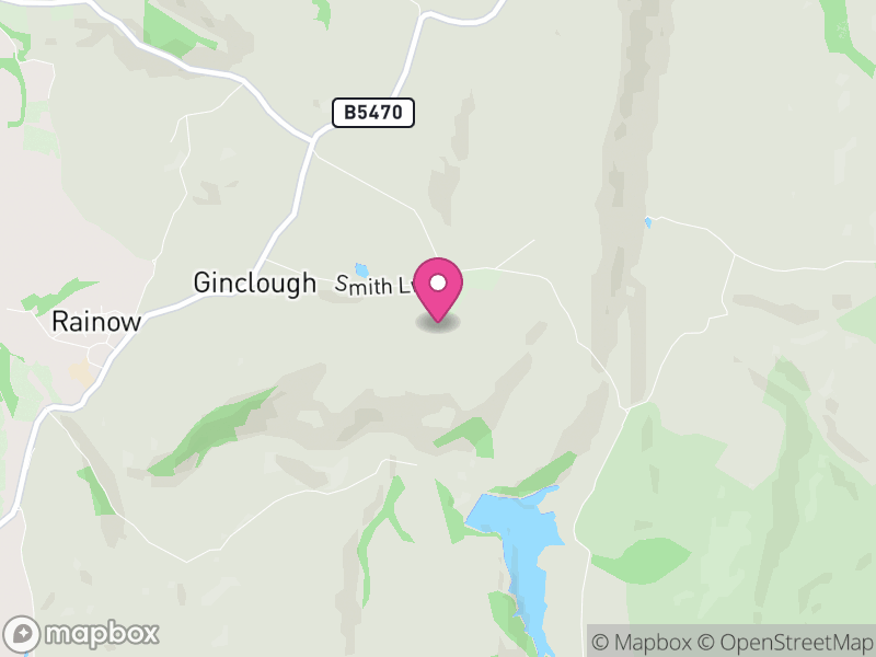 Map of Rainow, Cheshire East