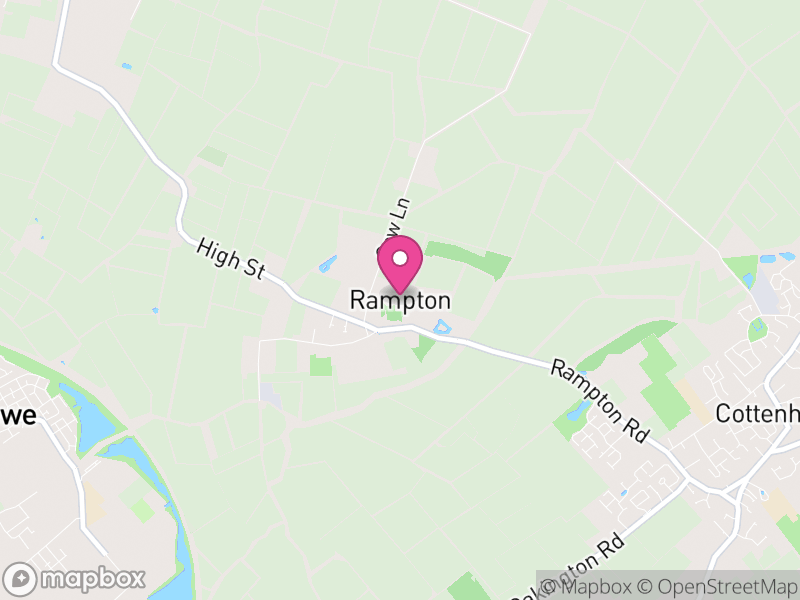 Map of Rampton, South Cambridgeshire