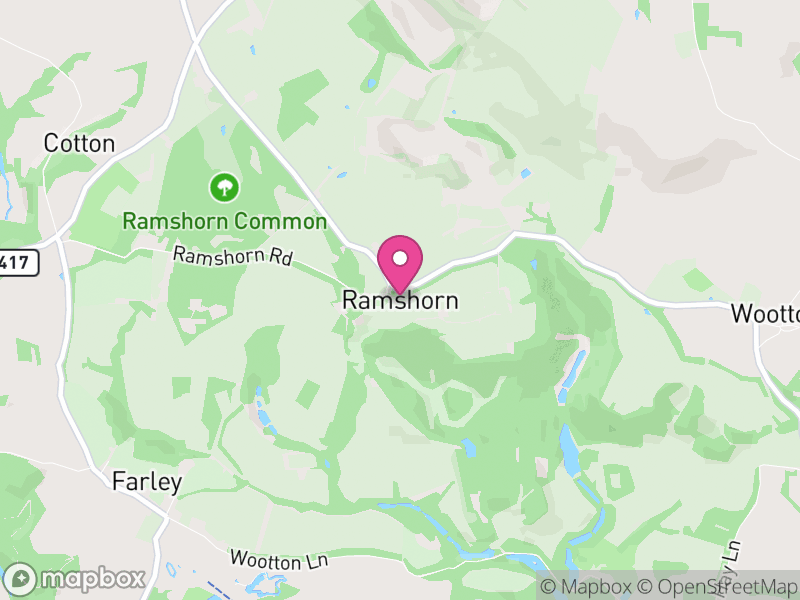 Map of Ramshorn, East Staffordshire