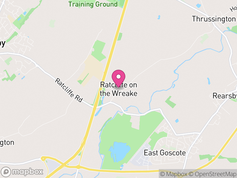 Map of Ratcliffe on the Wreake, Charnwood