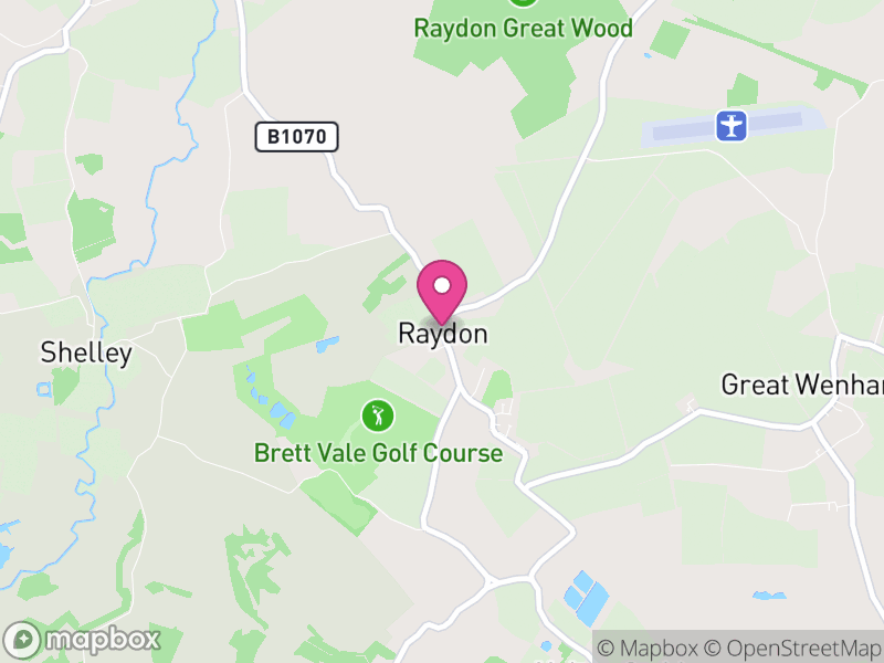 Map of Raydon, Babergh