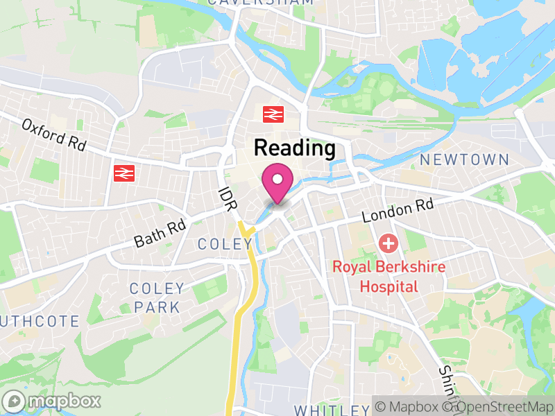 Map of Reading, Berkshire