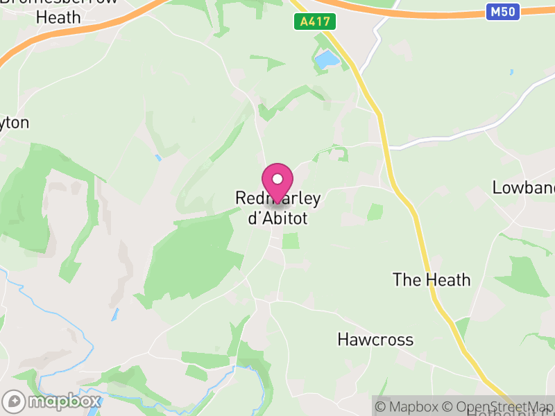 Map of Redmarley D'Abitot, Forest of Dean